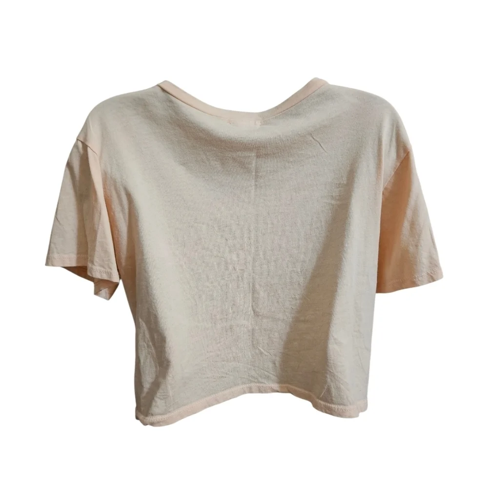 Skeleton Homies Peach Graphic Cropped Top